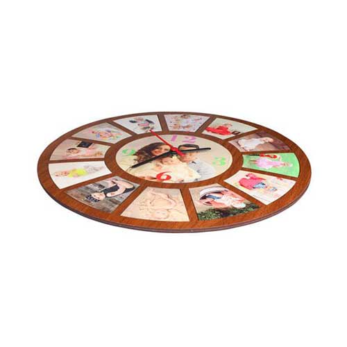 - Sublimasyon MDF Duvar Saati 12 Fotoğraflı 37 cm (1)  - Sublimasyon MDF Duvar Saati 12 Fotoğraflı 37 cm (1)