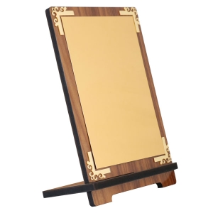 - Sublimasyon Metal Baskılı Ahşap Plaket 15X23 cm - Altın Metalli  - Sublimasyon Metal Baskılı Ahşap Plaket 15X23 cm - Altın Metalli