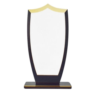 - Sublimasyon Metal Baskılı Ahşap Plaket - Beyaz Metalli   - Sublimasyon Metal Baskılı Ahşap Plaket - Beyaz Metalli