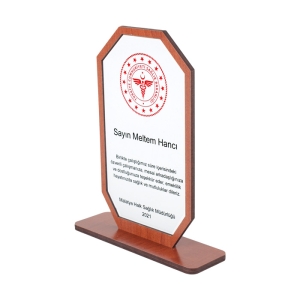 - Sublimasyon Metal Baskılı Kahverengi Ahşap Plaket (1)  - Sublimasyon Metal Baskılı Kahverengi Ahşap Plaket (1)