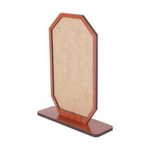 Sublimasyon Metal Baskılı Kahverengi Ahşap Plaket - 3