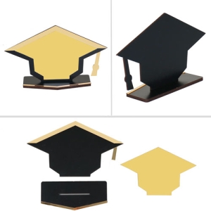 - Sublimasyon Metal Baskılı Kep Mezuniyet Plaketi - Altın Metalli (1)  - Sublimasyon Metal Baskılı Kep Mezuniyet Plaketi - Altın Metalli (1)