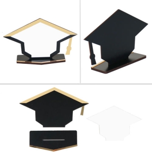 - Sublimasyon Metal Baskılı Kep Mezuniyet Plaketi - Beyaz Metalli (1)  - Sublimasyon Metal Baskılı Kep Mezuniyet Plaketi - Beyaz Metalli (1)