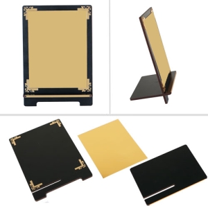 - Sublimasyon Metal Baskılı Siyah Ahşap Plaket 26x18 cm - Altın Metalli (1)  - Sublimasyon Metal Baskılı Siyah Ahşap Plaket 26x18 cm - Altın Metalli (1)