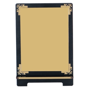 - Sublimasyon Metal Baskılı Siyah Ahşap Plaket 26x18 cm - Altın Metalli   - Sublimasyon Metal Baskılı Siyah Ahşap Plaket 26x18 cm - Altın Metalli