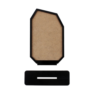 Sublimasyon Metal Baskılı Siyah Ahşap Plaket - Beyaz Metalli - 4