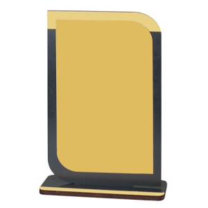 - Sublimasyon Metal Baskılı Siyah Ahşap Plaket - Altın Metalli   - Sublimasyon Metal Baskılı Siyah Ahşap Plaket - Altın Metalli