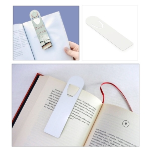  - Sublimasyon Geçmeli Beyaz Metal Kitap Ayracı - Çift Taraflı (1)