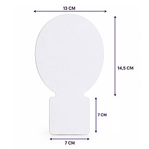 Sublimasyon Oval Metal Masaüstü Fotoğraf Çerçevesi  