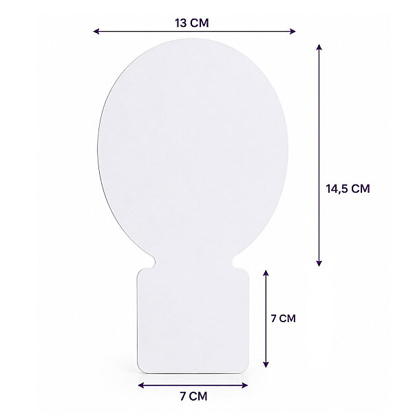 Sublimasyon Oval Metal Masaüstü Fotoğraf Çerçevesi   - 1