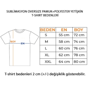 - Sublimasyon Oversize Pamuk+Polyester Tişört (Yetişkin) (1)  - Sublimasyon Oversize Pamuk+Polyester Tişört (Yetişkin) (1)