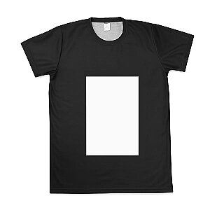 Sublimasyon Pamuk Polyester Siyah Tişört (Beyaz Baskı Alanlı)