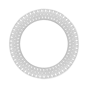  - Sublimasyon PLASTİK Tabak 25 cm - Gümüş