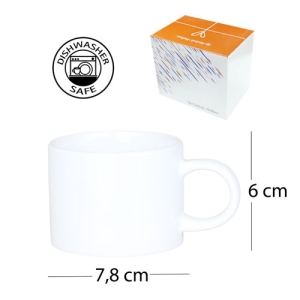 Sublimasyon Porselen Beyaz Sweet Fincan - Kutulu - 3