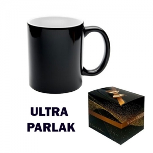 - Sublimasyon Ultra Parlak Porselen Siyah Sihirli Kupa-Kutulu  - Sublimasyon Ultra Parlak Porselen Siyah Sihirli Kupa-Kutulu