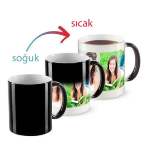 - Sublimasyon Ultra Parlak Porselen Siyah Sihirli Kupa-Kutulu (1)  - Sublimasyon Ultra Parlak Porselen Siyah Sihirli Kupa-Kutulu (1)