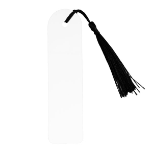  - Sublimasyon Püsküllü Metal Kitap Ayracı - Beyaz