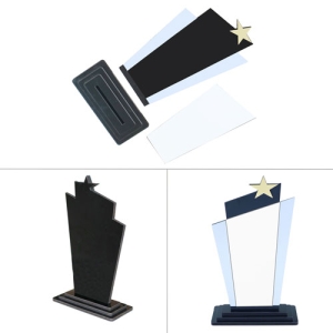 - Sublimasyon Gümüş Lüks Metal Baskılı Siyah Ahşap Plaket - Beyaz Metalli (1)  - Sublimasyon Gümüş Lüks Metal Baskılı Siyah Ahşap Plaket - Beyaz Metalli (1)