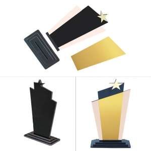- Sublimasyon Roze Lüks Metal Baskılı Siyah Ahşap Plaket - Altın Metalli (1)  - Sublimasyon Roze Lüks Metal Baskılı Siyah Ahşap Plaket - Altın Metalli (1)