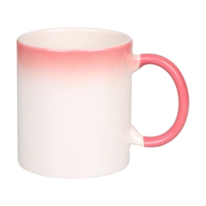 - Sublimasyon Seramik Degrade Pembe Kupa - Kutulu  - Sublimasyon Seramik Degrade Pembe Kupa - Kutulu