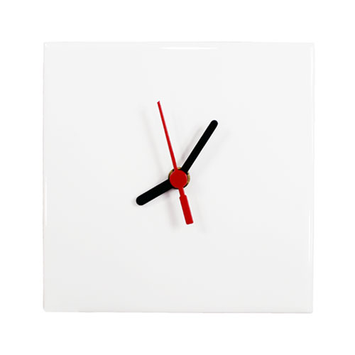 - Sublimasyon Seramik Saat 15x15 cm  - Sublimasyon Seramik Saat 15x15 cm