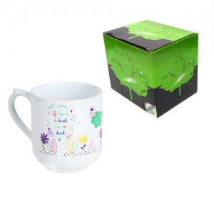 Sublimasyon Seramik Oval Beyaz Kupa - Kutulu - 3