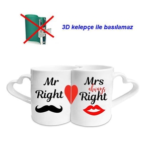- Sublimasyon Seramik Beyaz Sevgili Kupası  - Sublimasyon Seramik Beyaz Sevgili Kupası