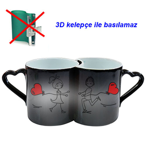 - Sublimasyon Seramik Sihirli Sevgili Kupası  - Sublimasyon Seramik Sihirli Sevgili Kupası