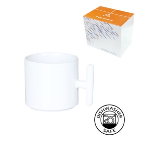 Sublimasyon Porselen T Beyaz Kupa - Kutulu - 3