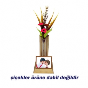 - Sublimasyon TEK Fanuslu Ahşap Çerçeve  - Sublimasyon TEK Fanuslu Ahşap Çerçeve