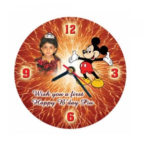 Sublimasyon Yuvarlak Cam Saat  18 cm - 3