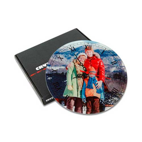 - Sublimasyon Yuvarlak Cam Saat 27 cm (1)  - Sublimasyon Yuvarlak Cam Saat 27 cm (1)