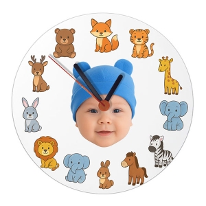  - Sublimasyon Yuvarlak Metal Saat 19 cm (1)