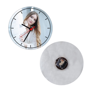  - Sublimasyon Yuvarlak Metal Saat 28 cm (1)