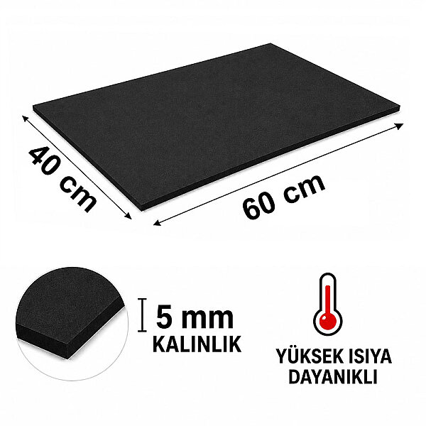 Transfer Presleri İçin Isıya Dayanıklı Mat 40x60 cm - 5 mm - 1