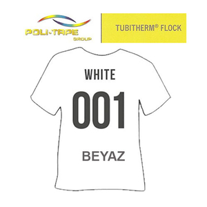 - Tubitherm Flock 001 / Beyaz / 50 cm x 1 metre  - Tubitherm Flock 001 / Beyaz / 50 cm x 1 metre