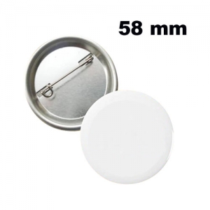 Uv Baskı İçin 58 mm İğneli Buton Rozet (50 adet) (1)