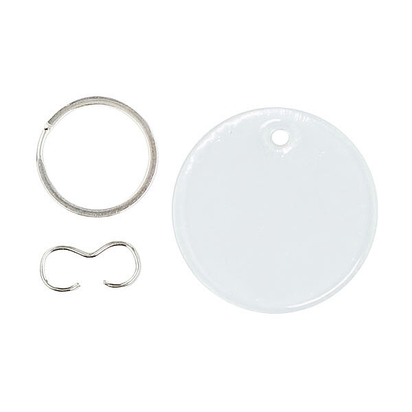 UV Cam Anahtarlık Yuvarlak 4,5 cm - 1