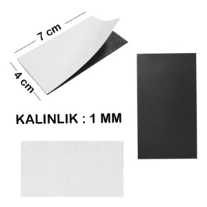 - Yapışkanlı Magnet 4x7 cm Kalınlık 1 mm  - Yapışkanlı Magnet 4x7 cm Kalınlık 1 mm
