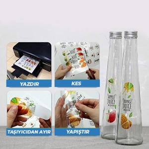 SRF - SRF Yapışkanlı İnkjet Yarı Şeffaf Plastik Etiket (20 adet A4) (1) SRF - SRF Yapışkanlı İnkjet Yarı Şeffaf Plastik Etiket (20 adet A4) (1)